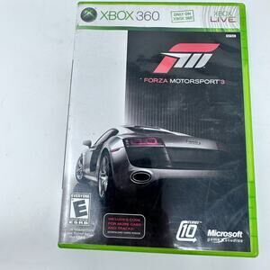 XBox 360 Forza Motorsports 3 III Tested Working No Manual Racing Game